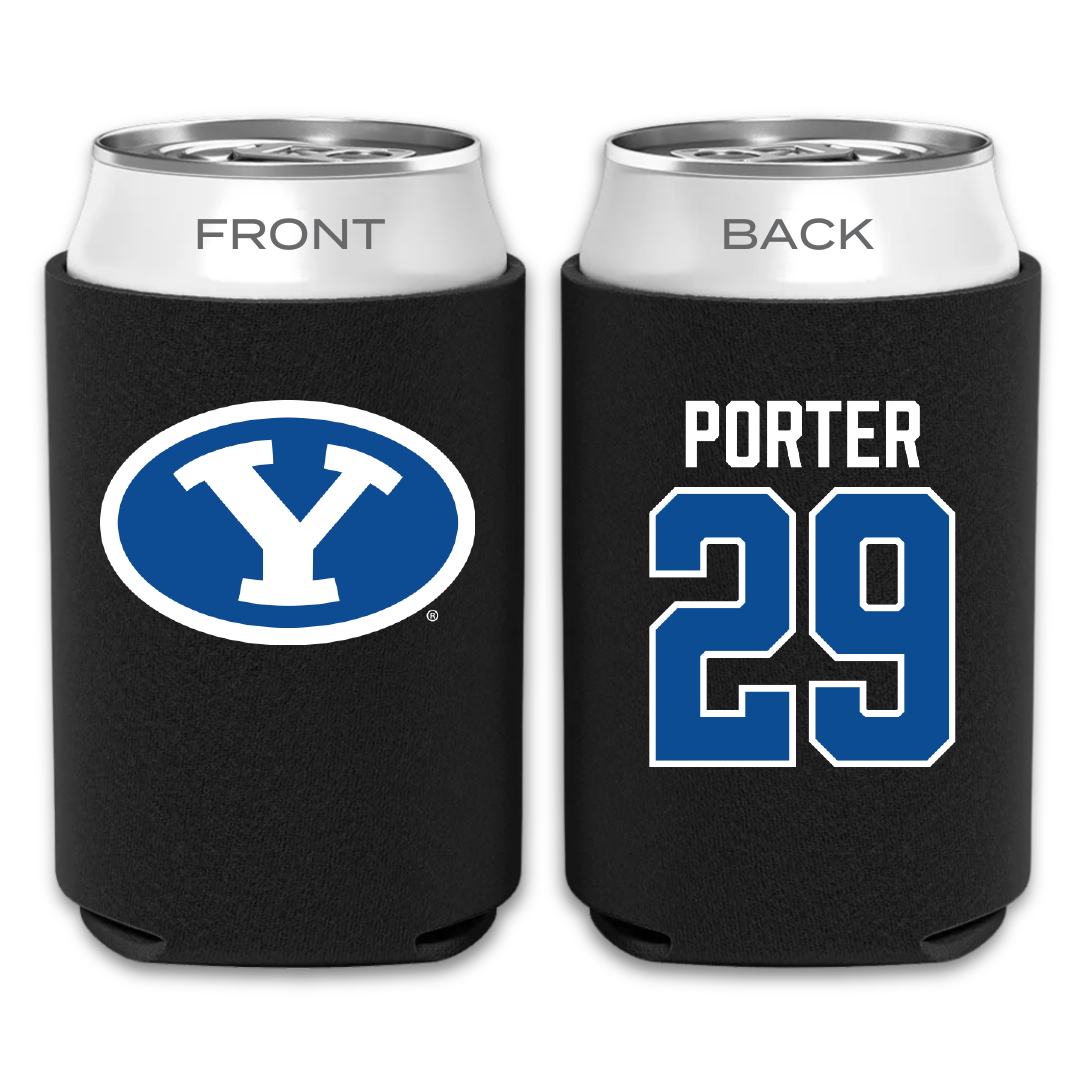 Brigham Young University Baseball Black Can Cooler - #29 Jake Porter