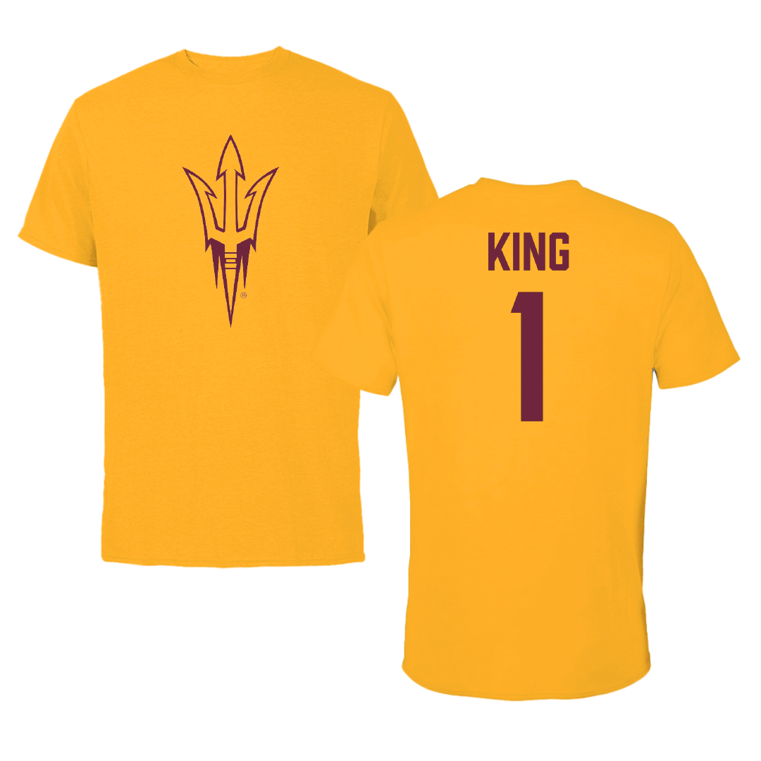 Arizona State University Baseball Gold Tee - #1 Matt King