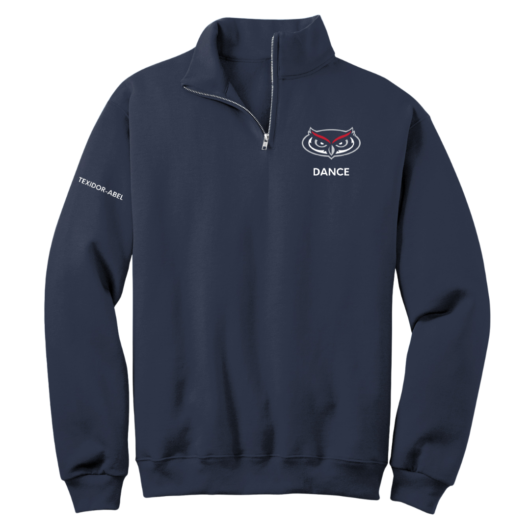 Florida Atlantic University Dance Navy Quarter-Zip - Alex Texidor-Abel