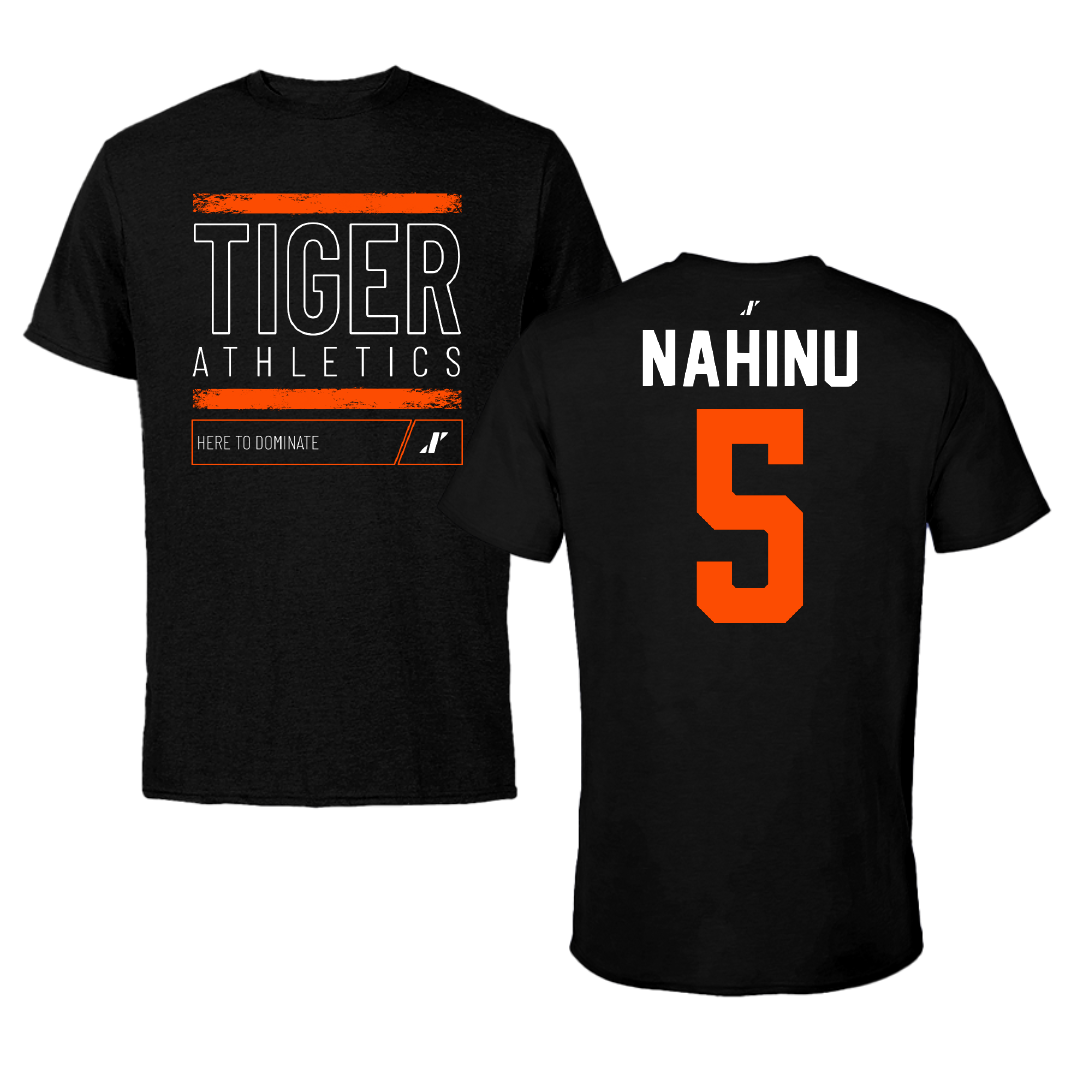 East Central University Volleyball Black Dominate Performance Tee - #5 Angel Nahinu