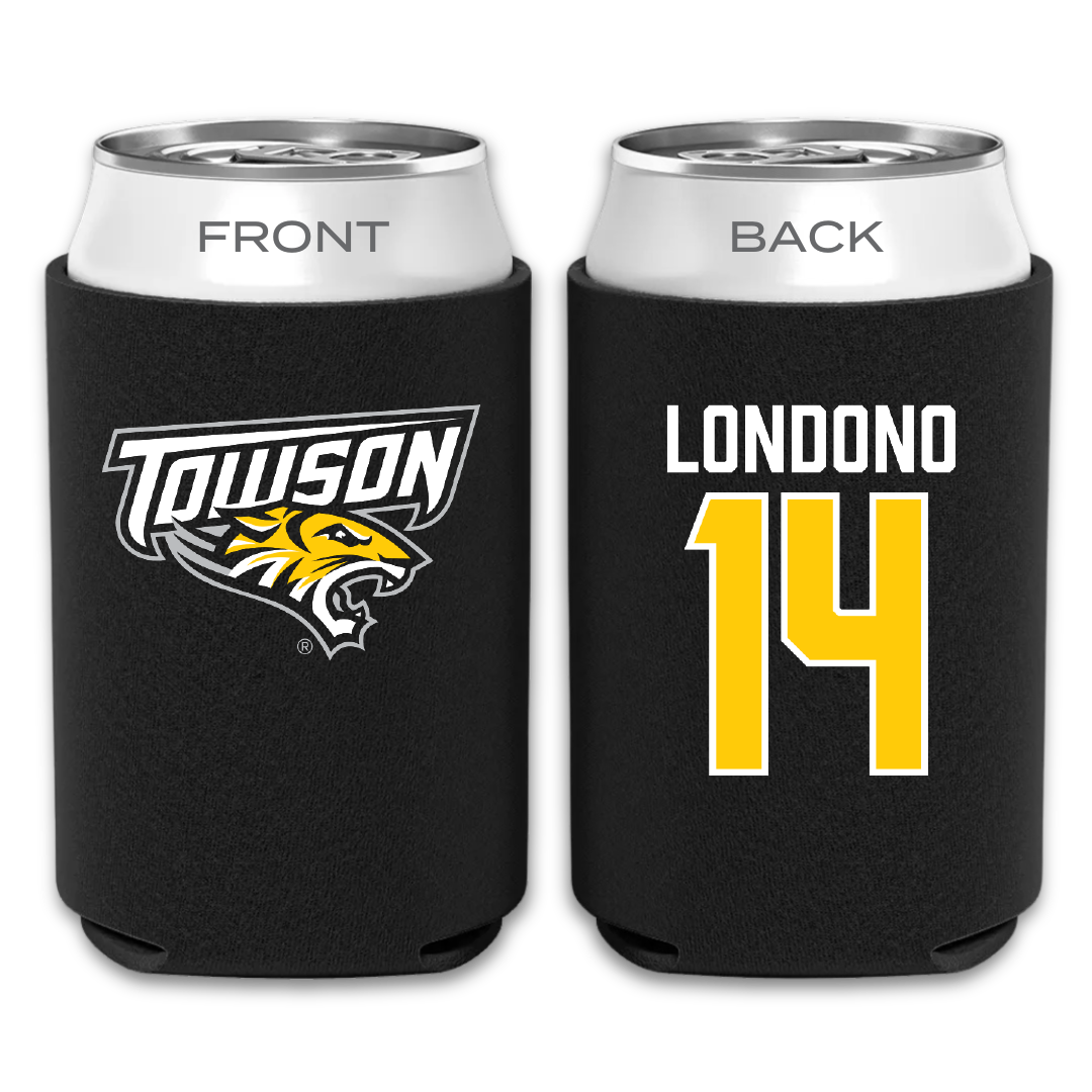 Towson University Football Black Can Cooler - #14 Lukkas Londono