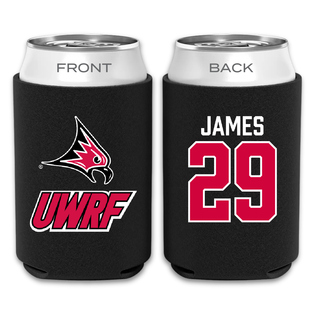 University of Wisconsin-River Falls Soccer Black Can Cooler - #29 Haley James