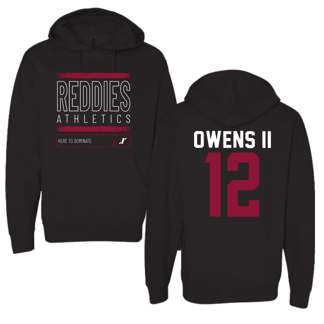 Henderson State University Football Black Dominate Hoodie - #12 Kirby Owens II