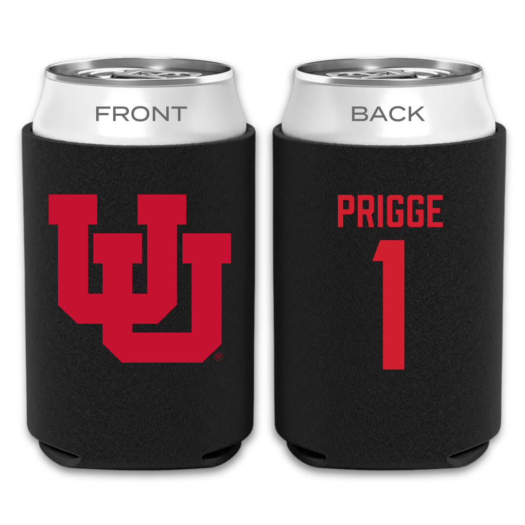 University of Utah Soccer Black Can Cooler - #1 Taylor Prigge