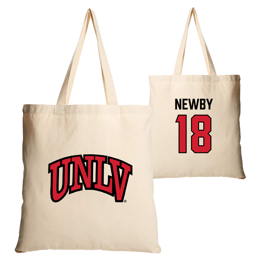 University of Nevada-Las Vegas Soccer Tan Canvas Tote Bag - #18 Gianna Newby