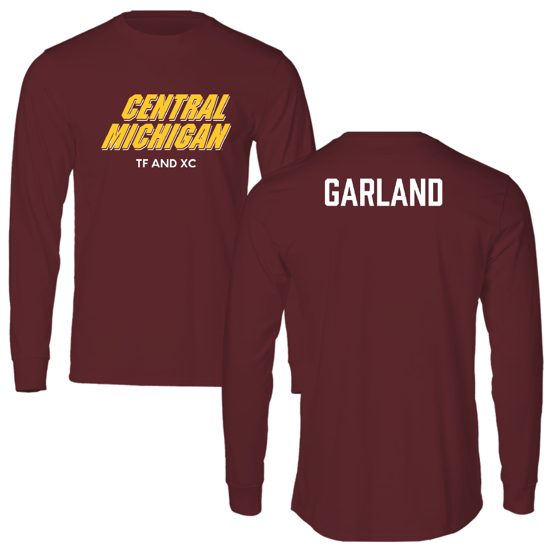 Central Michigan University TF and XC Maroon Performance Long Sleeve - Sophia Garland
