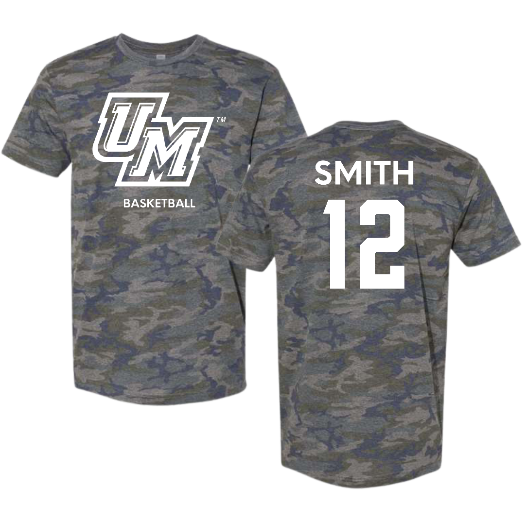 University of Montevallo Basketball (M) Vintage Camo Tee - #12 Luke Smith