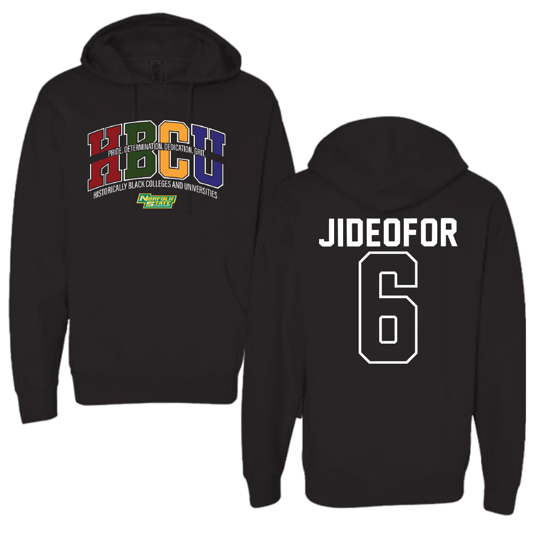 Norfolk State University Volleyball Black HBCU Hoodie - #6 Adlene Jideofor