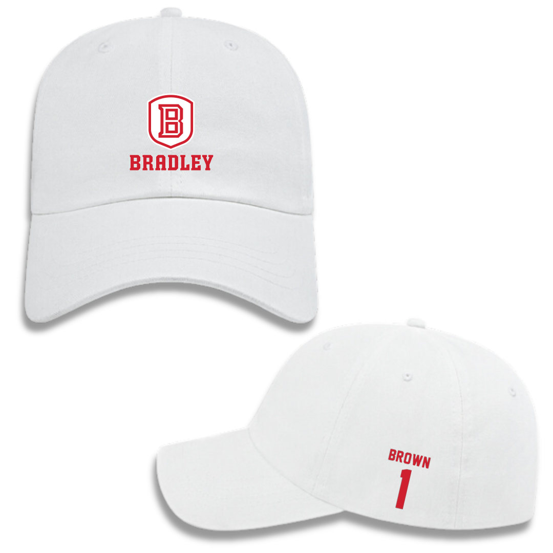 Bradley University Volleyball (W) White Hat - #1 Corrie Brown