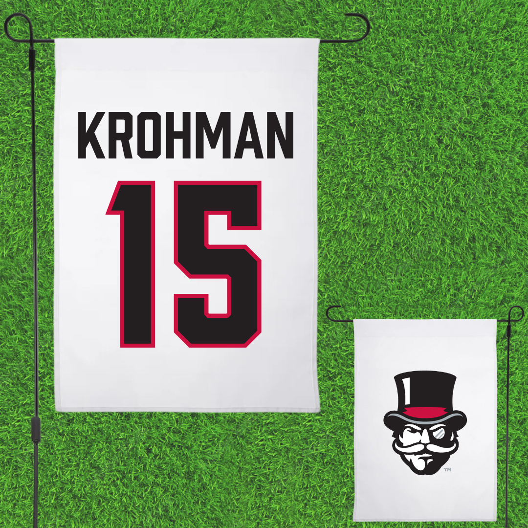 Austin Peay State University Softball White Garden Flag - #15 Macy Krohman