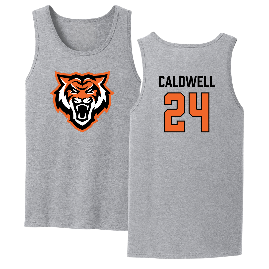 Idaho State University Basketball Sport Gray Tank Top - #24 Aspen Caldwell