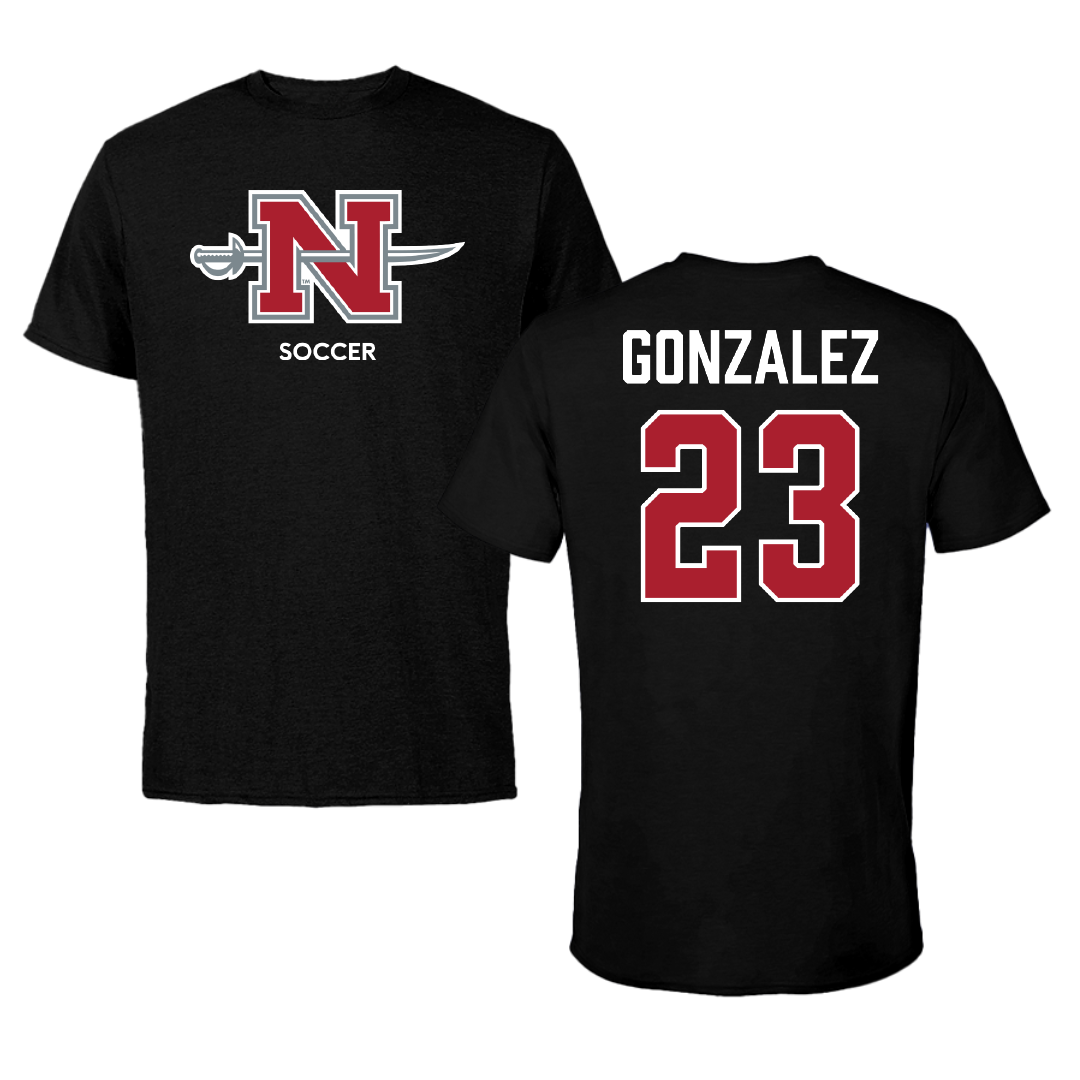Nicholls State University Soccer (W) Black Mascot Tee - #23 Hanah Gonzalez