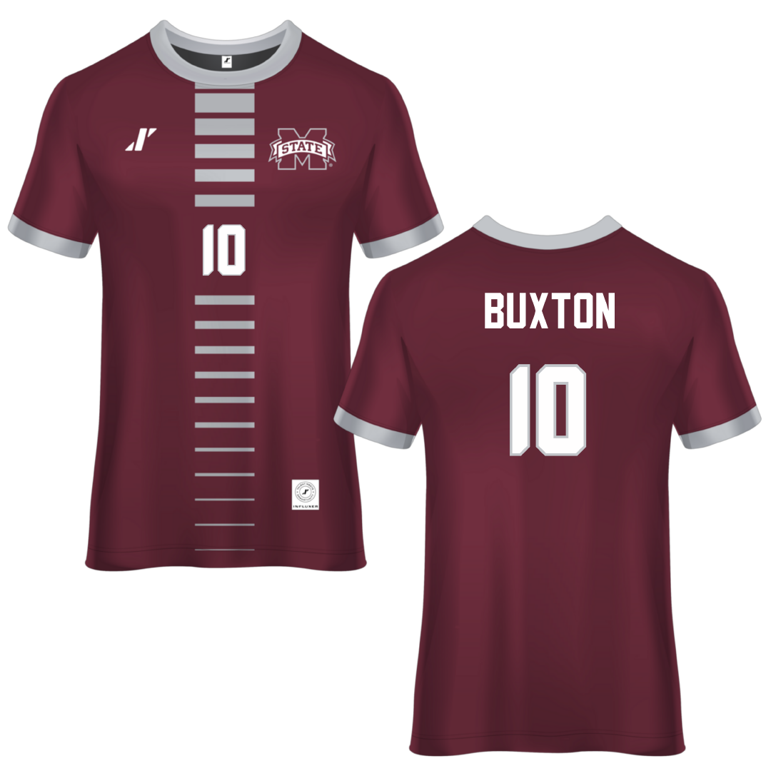 Mississippi State University Maroon Soccer Jersey - #10 Alivia Buxton