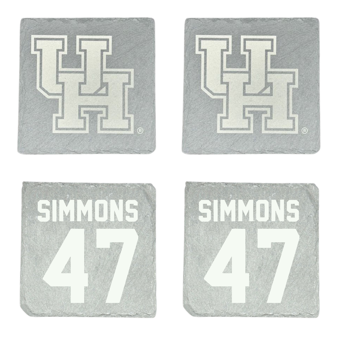 University of Houston Baseball Stone Coaster (4 Pack)  - #47 Logan Simmons