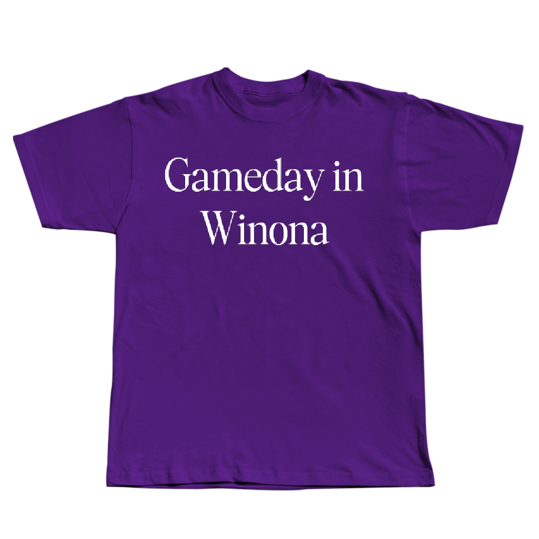 Winona State University Tennis (W) Purple Gameday Tee - Ally Burger