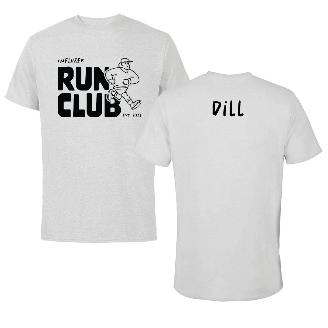 Robert Morris University TF and XC Light Gray Influxer Run Club Performance Tee - Julia Dill