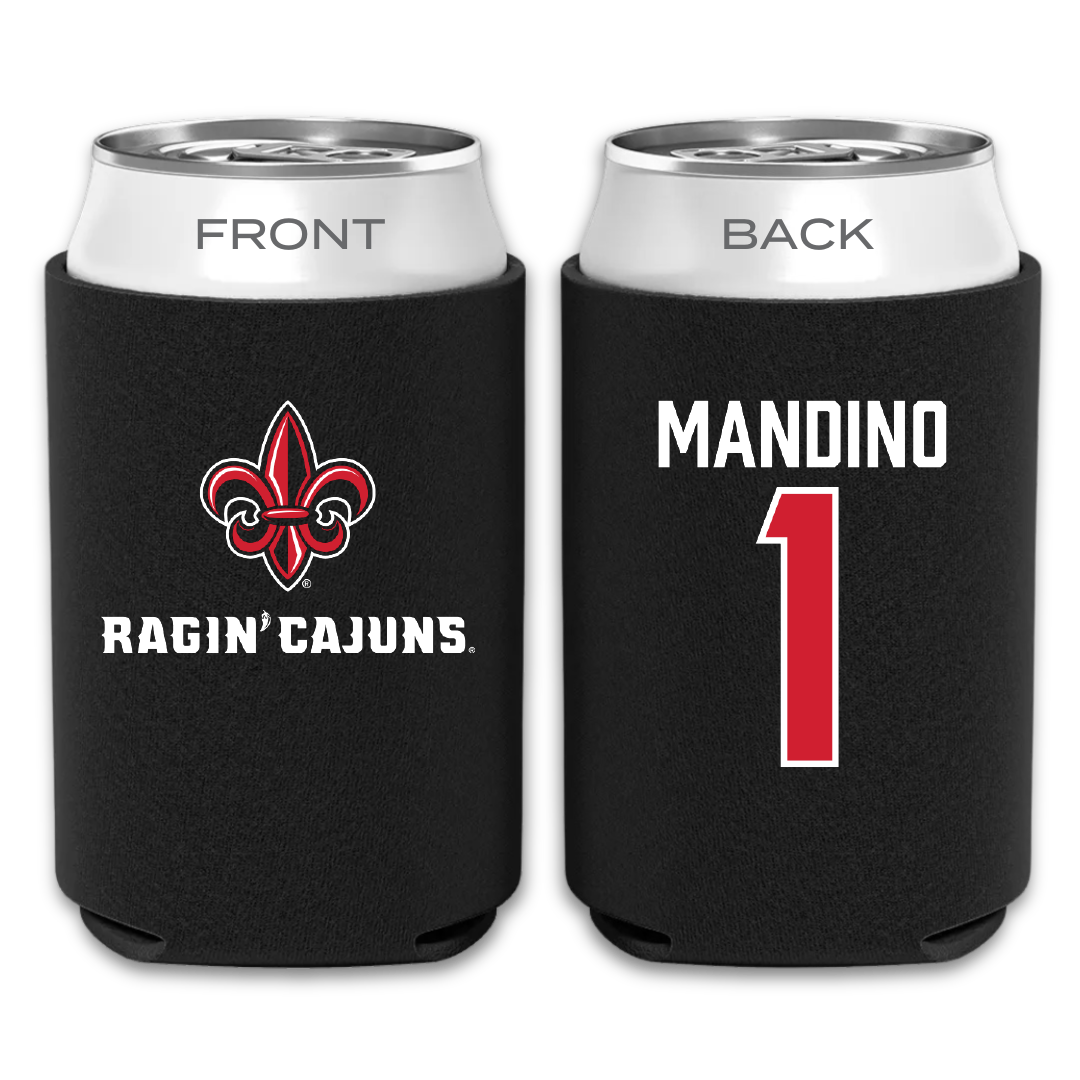 University of Louisiana at Lafayette Baseball Black Can Cooler - #1 Maddox Mandino