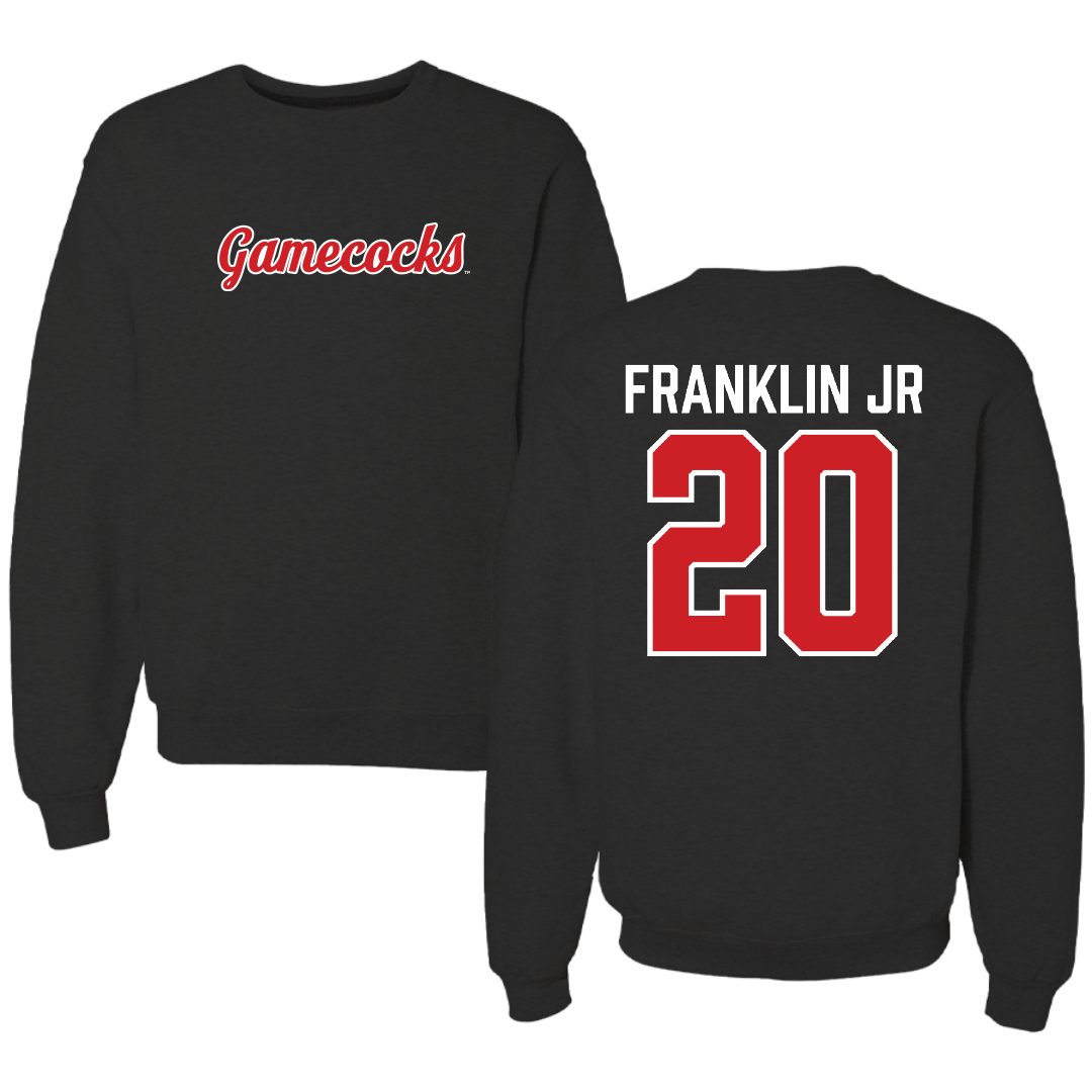 Jacksonville State University Football Black Crewneck - #20 Travis Franklin Jr