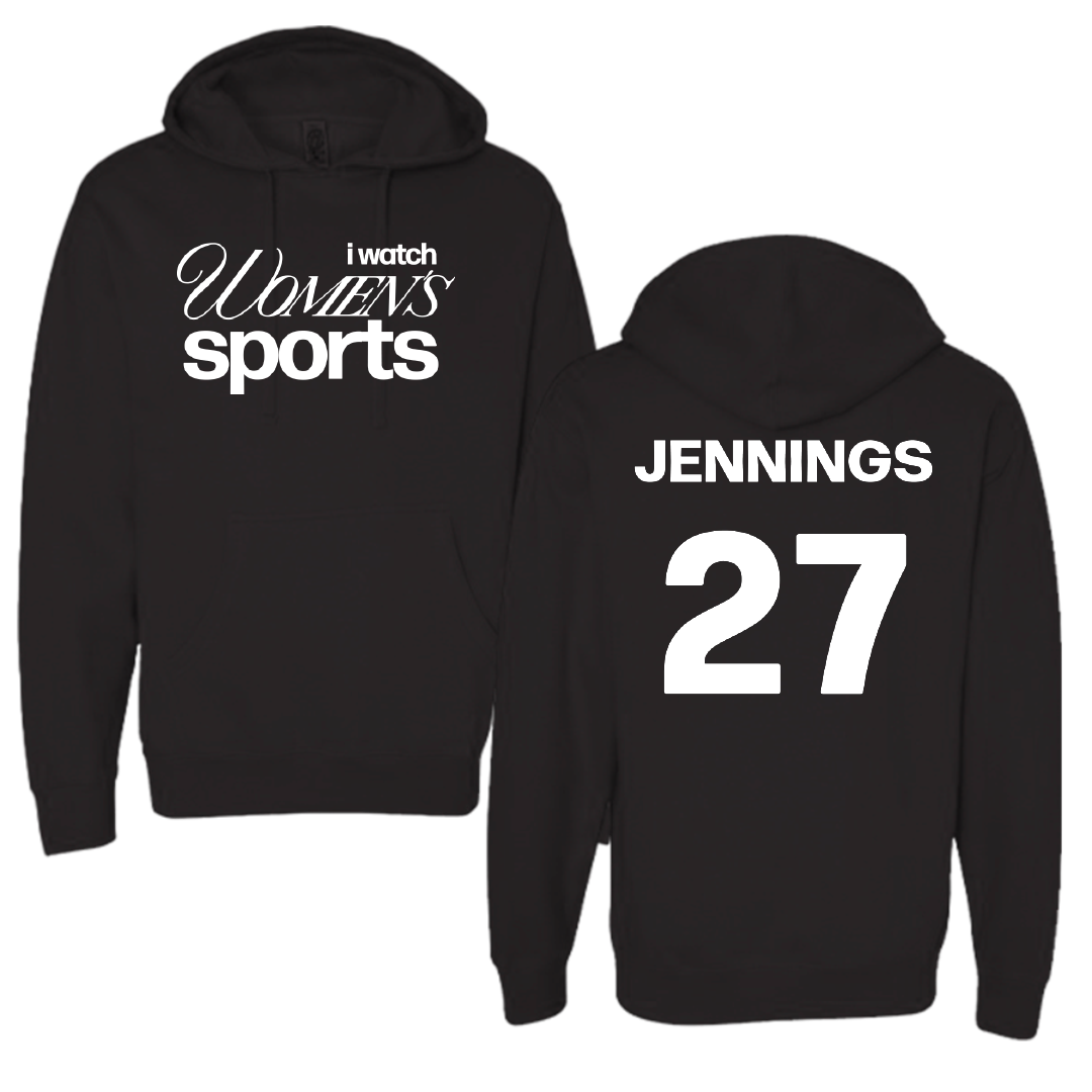 Texas State University Softball Black WHM Hoodie - #27 Abigail Jennings