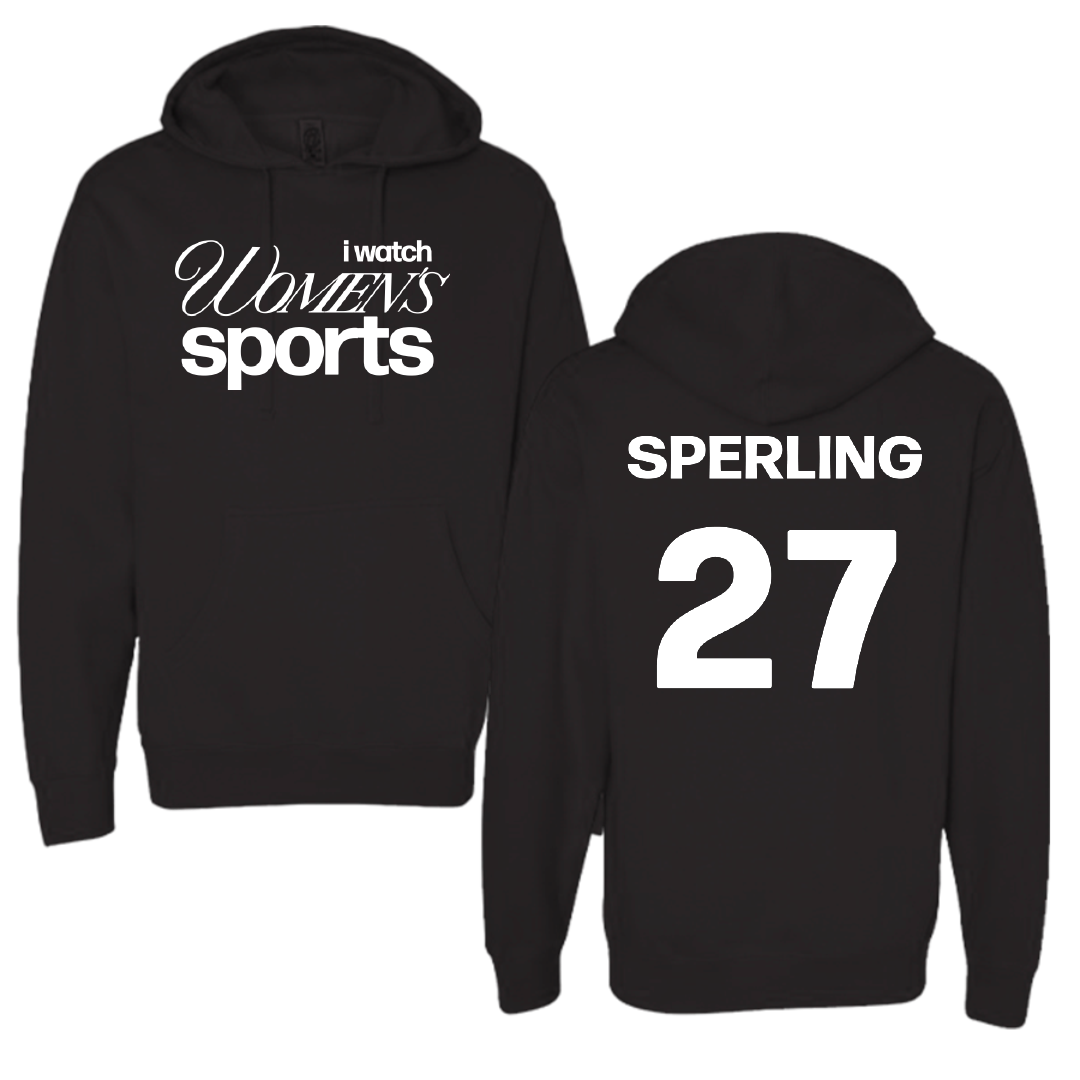 Robert Morris University Ice Hockey Black WHM Hoodie - #27 Chace Sperling