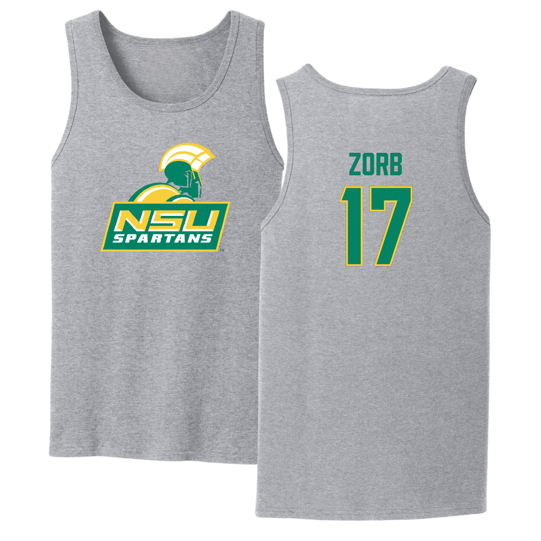 Norfolk State University Softball Sport Gray Tank Top - #17 Lisa Zorb