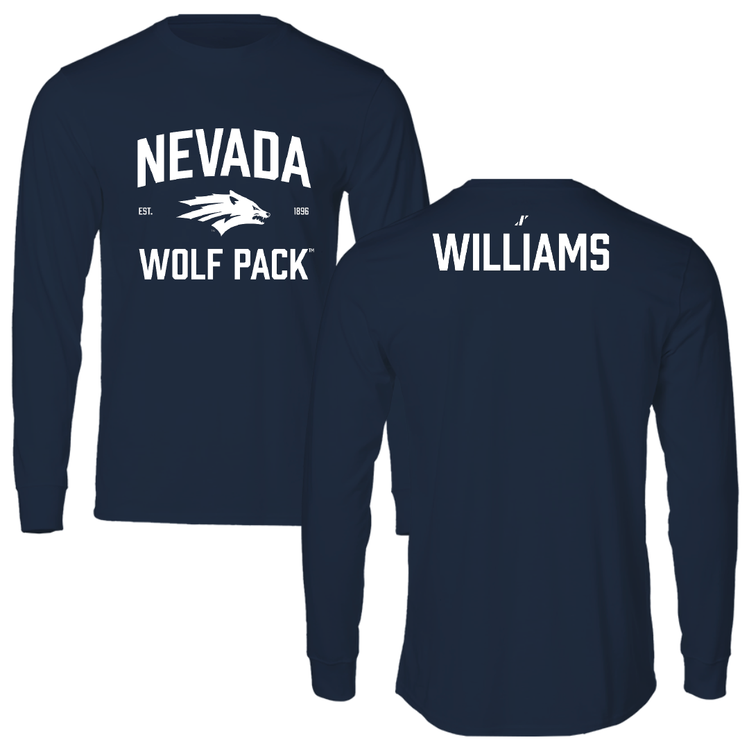 University of Nevada Cheer Navy General Performance Long Sleeve - Sophie Williams
