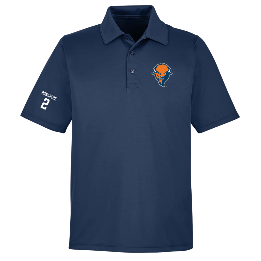 Bucknell University Lacrosse (M) Navy Polo - #2 Benjamin Bonafede