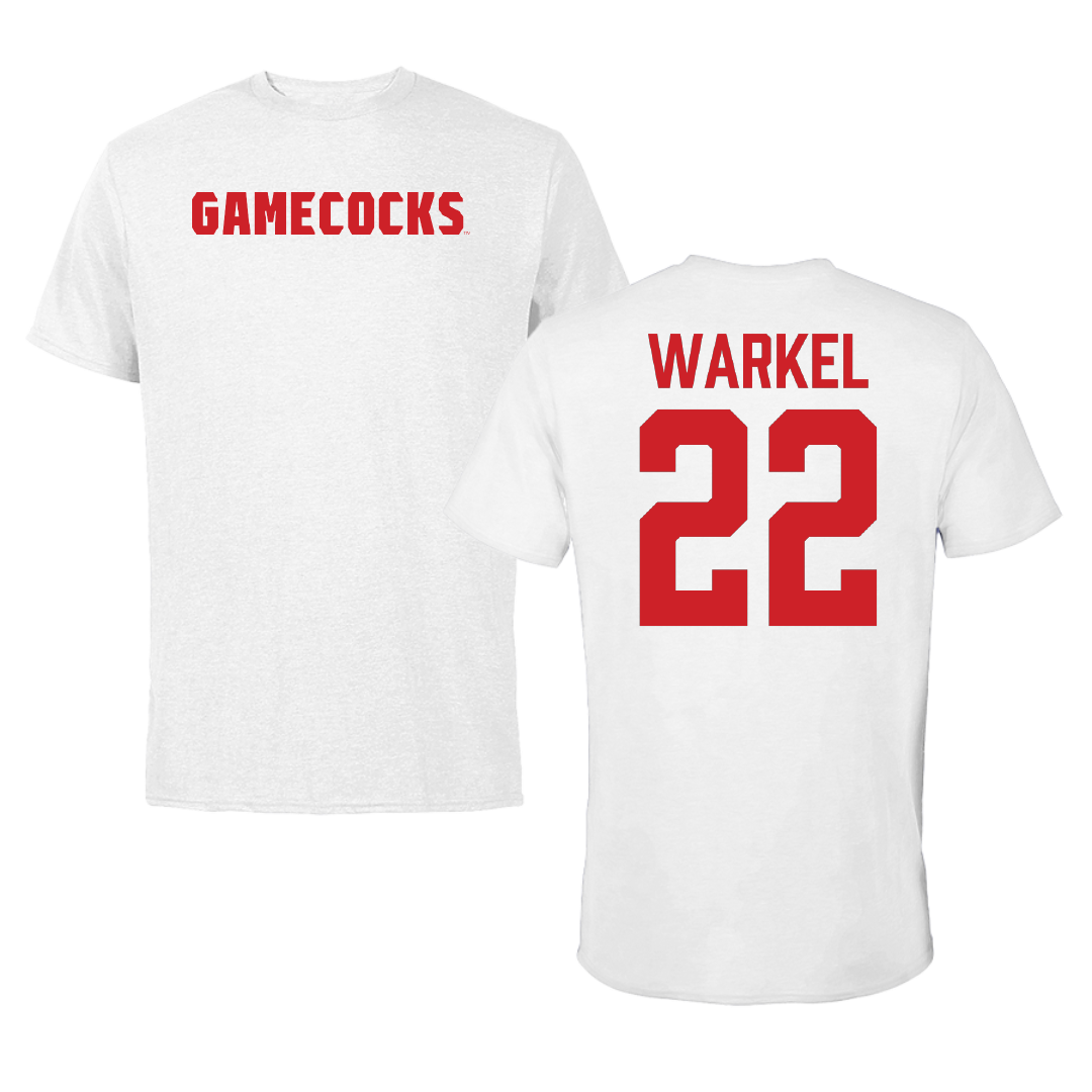Jacksonville State University Bowling White Performance Tee - #22 Anna Warkel