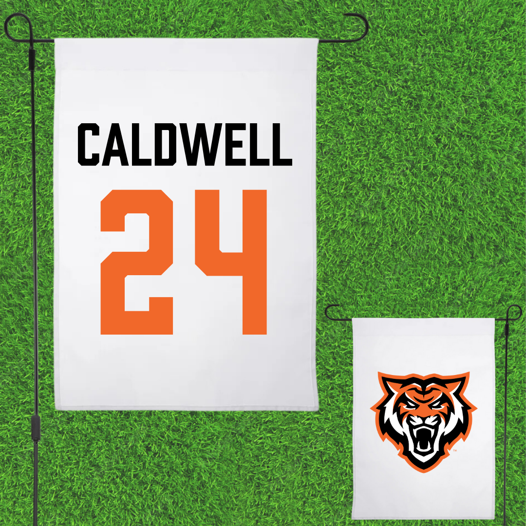 Idaho State University Basketball White Garden Flag - #24 Aspen Caldwell