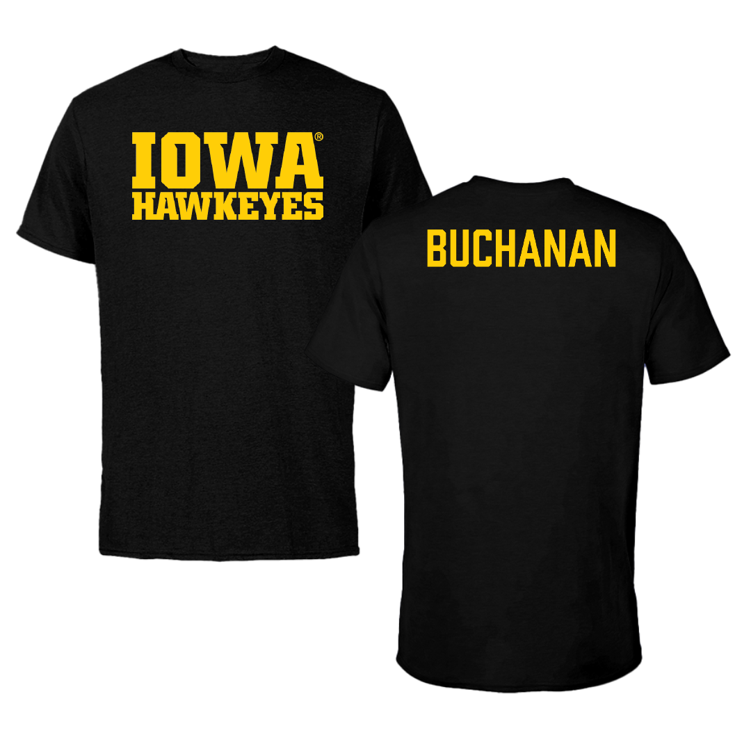 University of Iowa Wrestling Black Tee - Stephen Buchanan