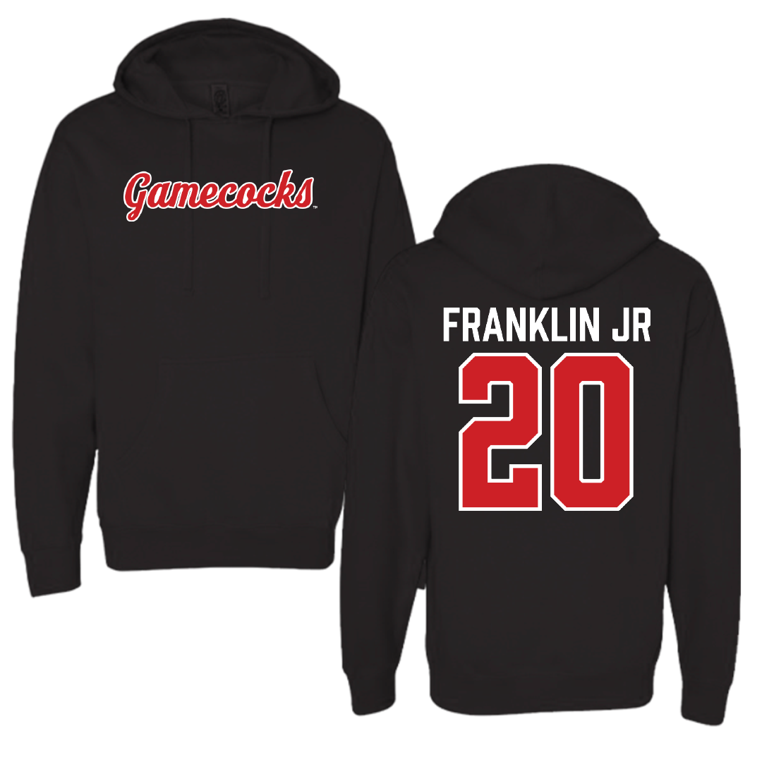 Jacksonville State University Football Black Hoodie - #20 Travis Franklin Jr