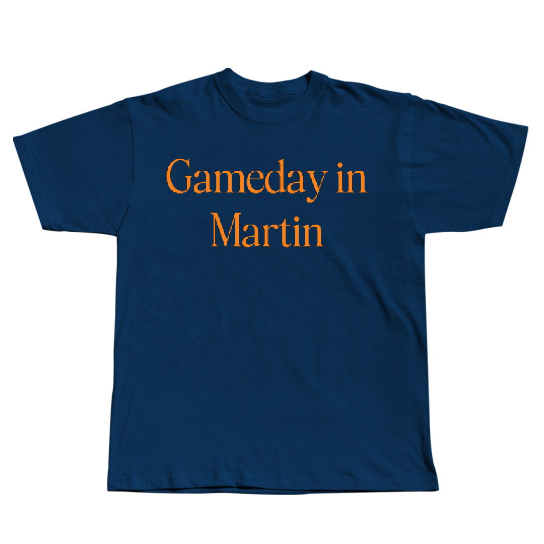 University of Tennessee at Martin Volleyball (W) Navy Gameday Tee - #27 Dylan Sulcer