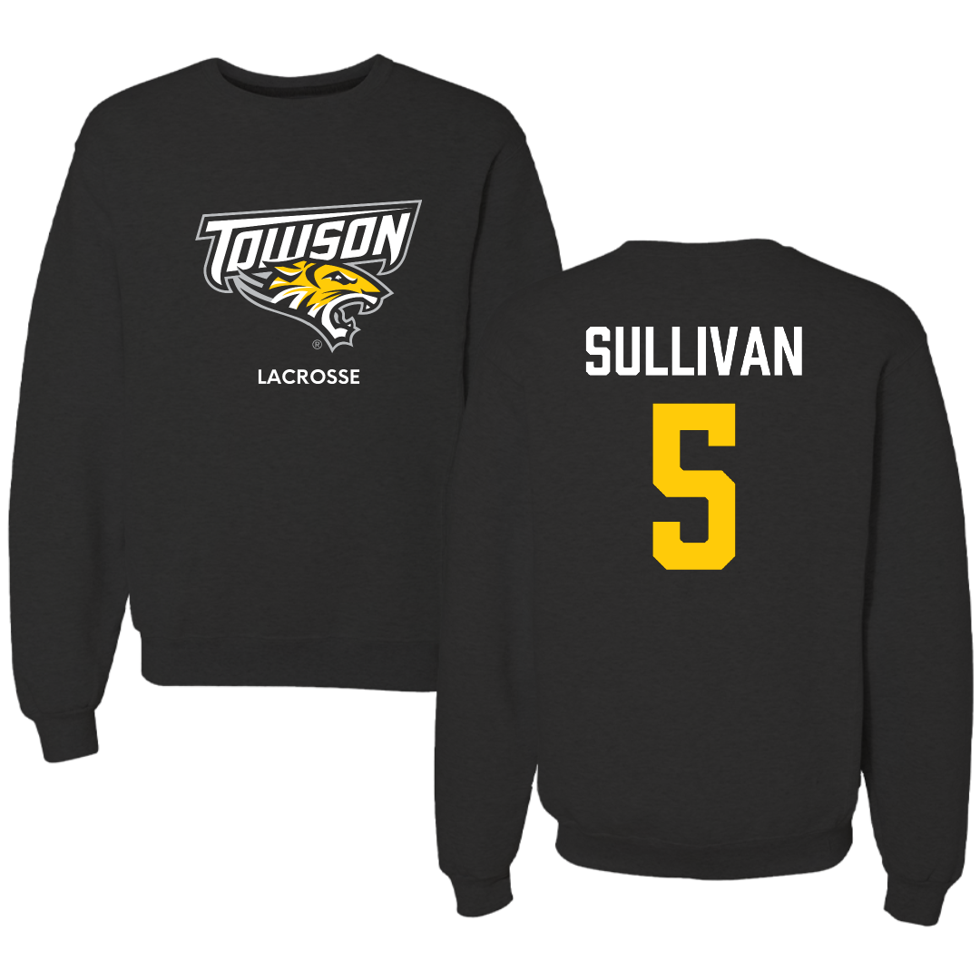 Towson University Lacrosse (W) Black Crewneck - #5 Shannon Sullivan