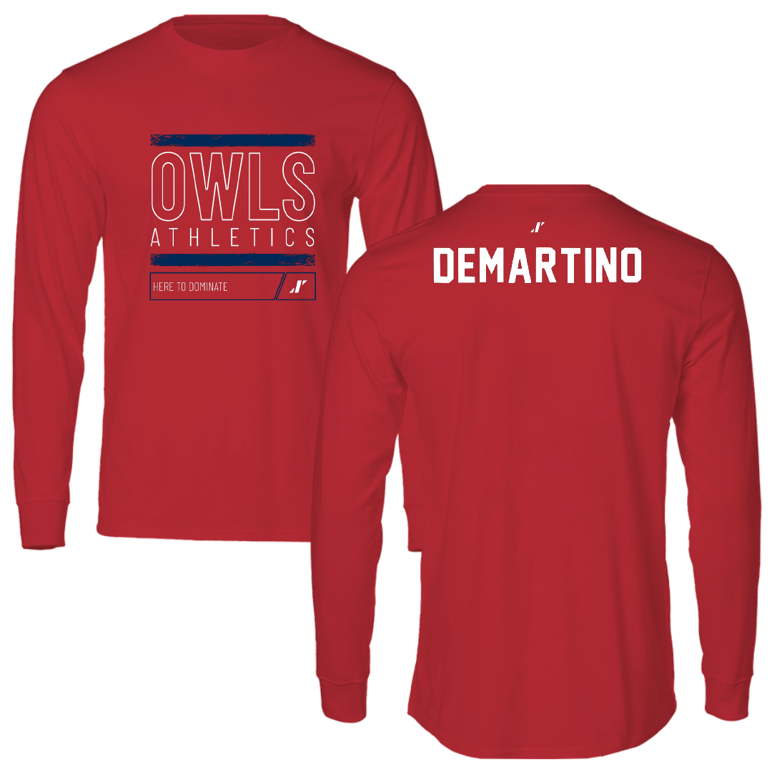 Florida Atlantic University Cheer Red Dominate Performance Long Sleeve - Laura DeMartino