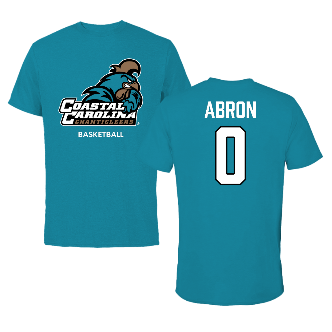Coastal Carolina University Basketball (W) Teal Tee - #0 Tiara Abron