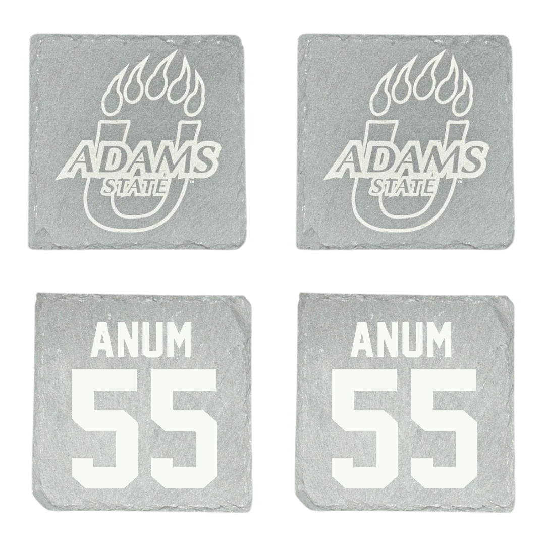 Adams State University Football Stone Coaster (4 Pack)  - #55 Maxime Anum