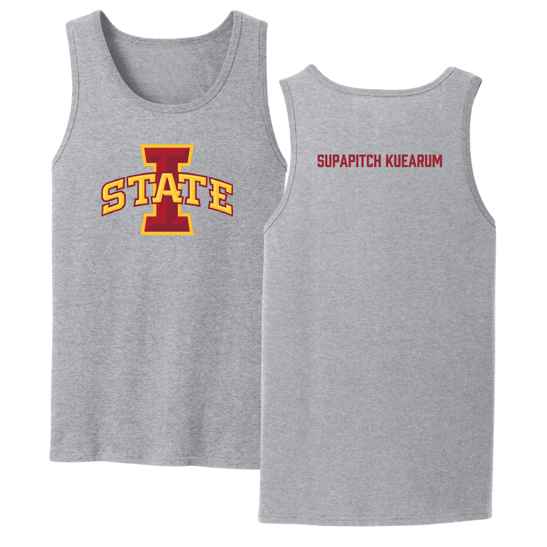 Iowa State University Tennis Sport Gray Tank Top - Anna Supapitch Kuearum