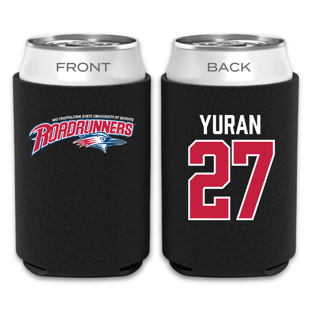 Metropolitan State University of Denver Baseball Black Can Cooler - #27 Cam Yuran