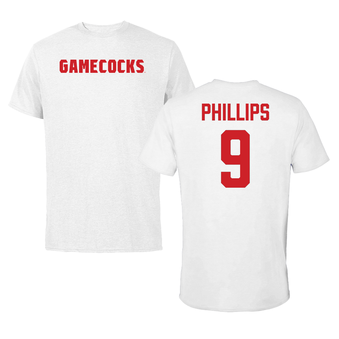 Jacksonville State University Softball White Tee - #9 Ashley Phillips