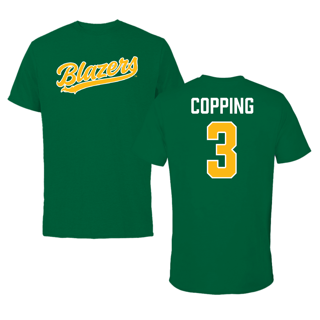 University of Alabama at Birmingham Beach Volleyball Green Tee - #3 Arden Copping