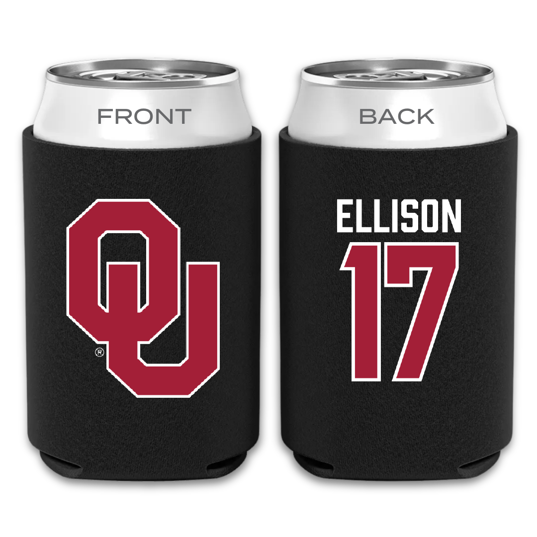 University of Oklahoma Volleyball Black Can Cooler - #17 Daleigh Ellison