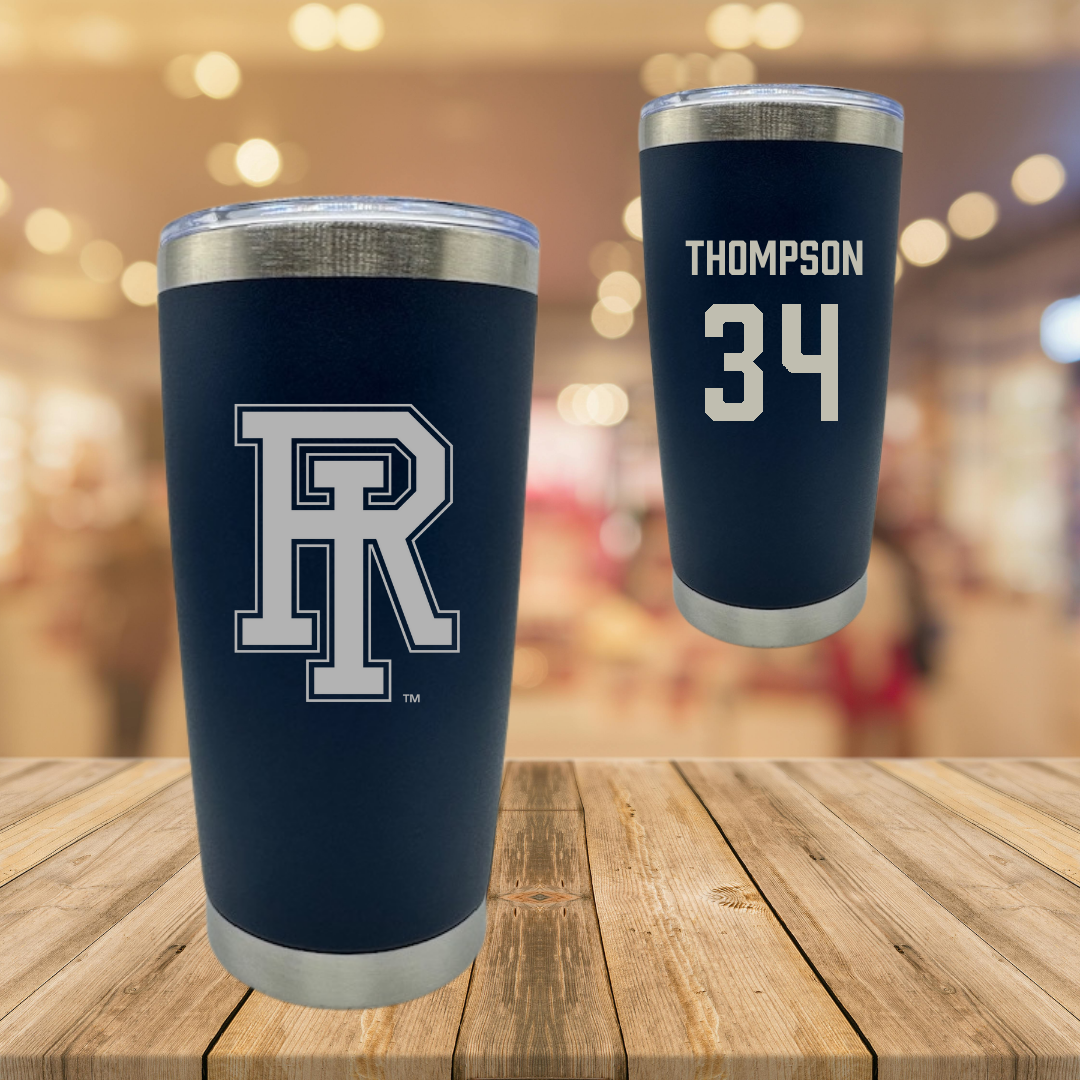 University of Rhode Island Baseball Navy Stainless Steel Tumbler - #34 Ryan Thompson