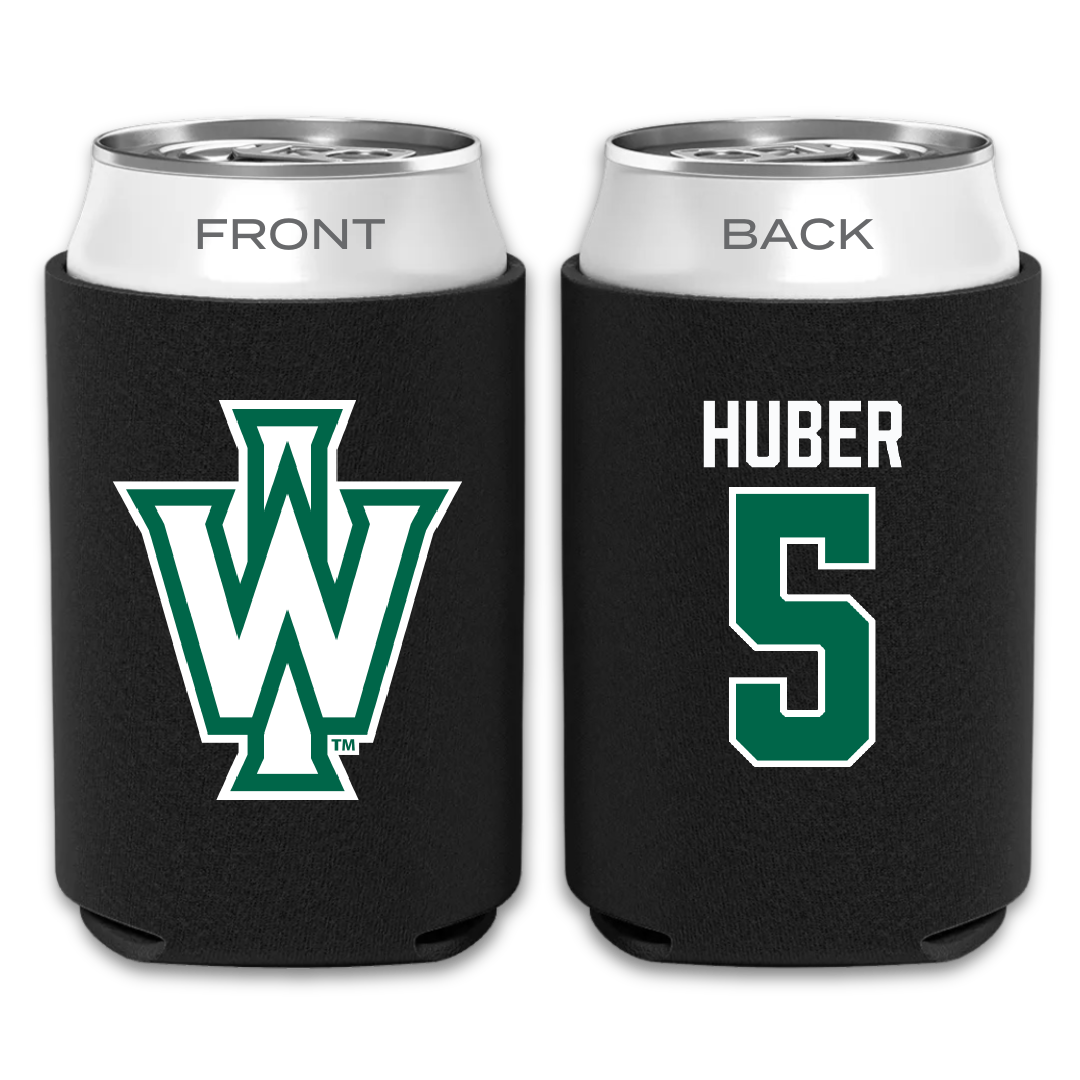 Illinois Wesleyan University Basketball Black Can Cooler - #5 Lauren Huber