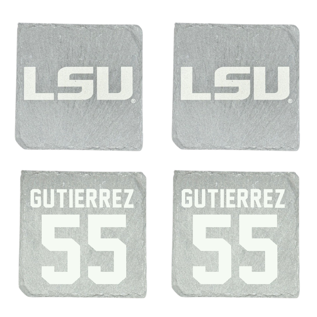 Louisiana State University Softball Stone Coaster (4 Pack)  - #55 Raeleen Gutierrez