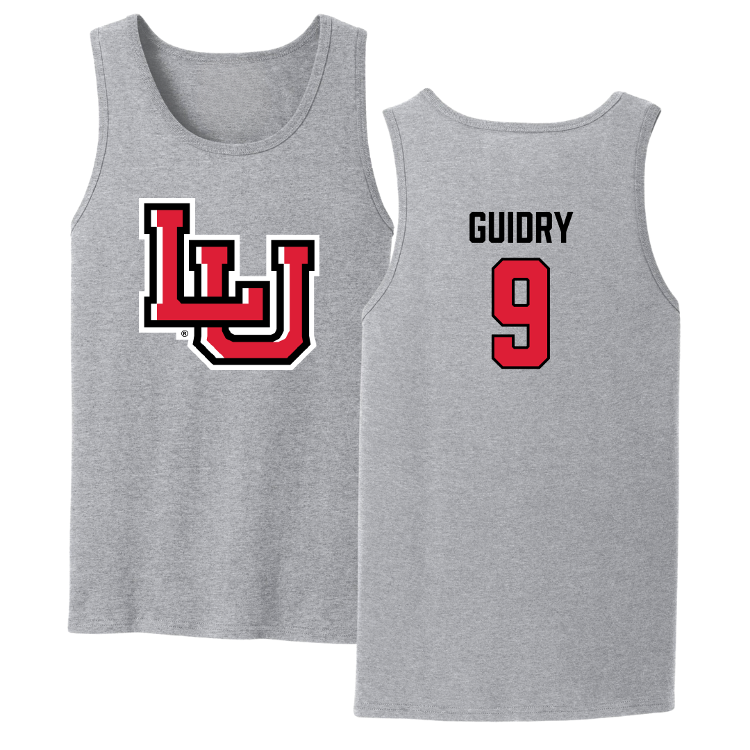 Lamar University Softball Sport Gray Tank Top - #9 Madison Guidry