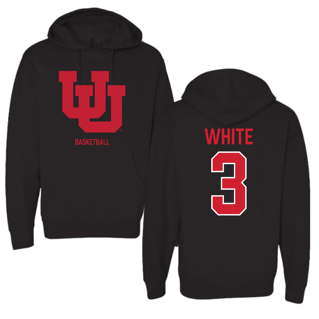 University of Utah Basketball (W) Black Block Hoodie - #3 Lani White