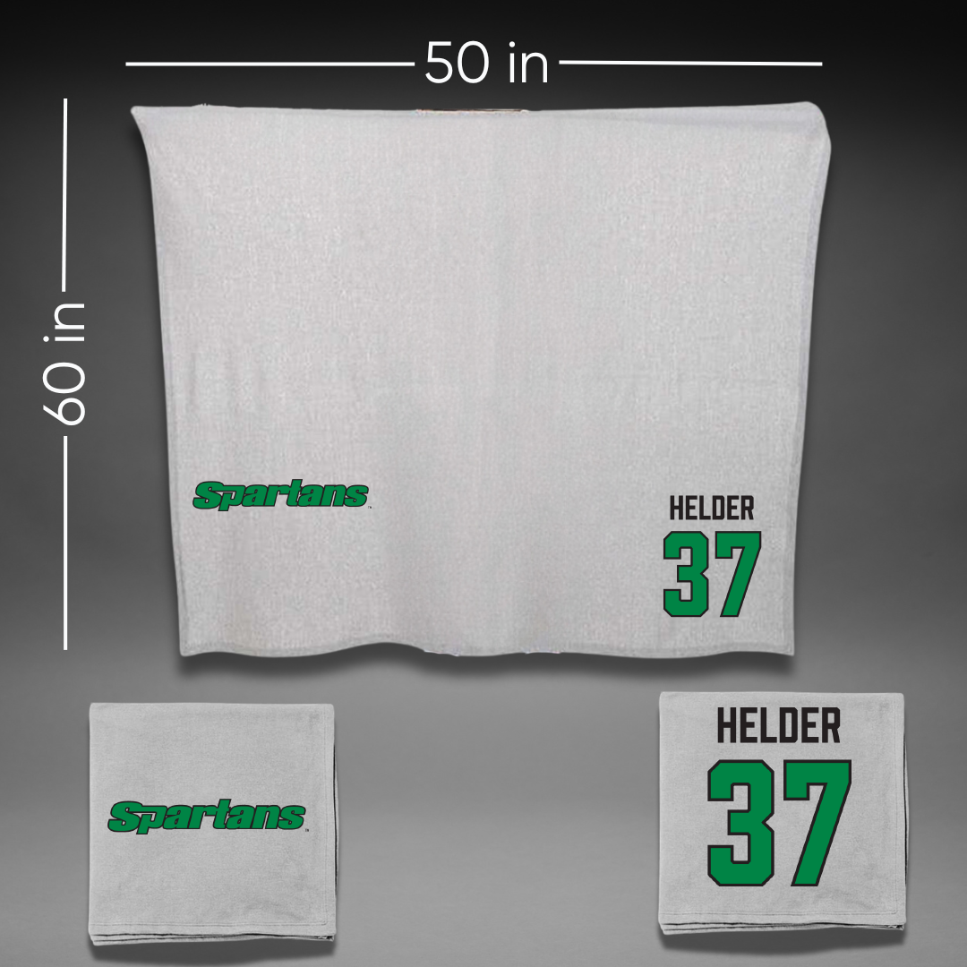 University of South Carolina-Upstate Baseball Gray Blanket - #37 Gabe Helder
