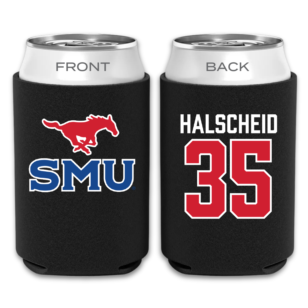 Southern Methodist University Soccer Black Can Cooler - #35 Hayden Halscheid