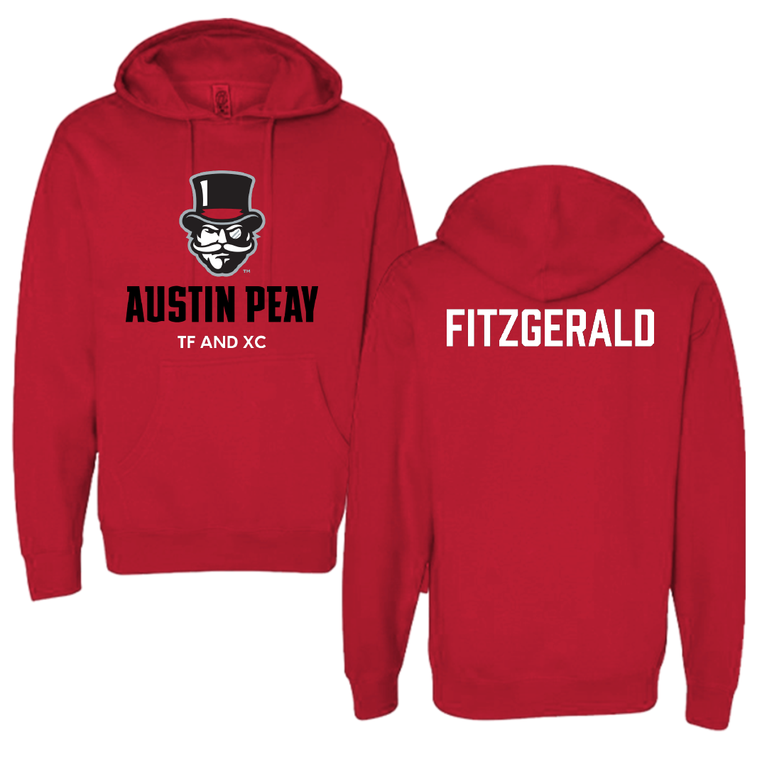 Austin Peay State University TF and XC Red Hoodie - Jack Fitzgerald