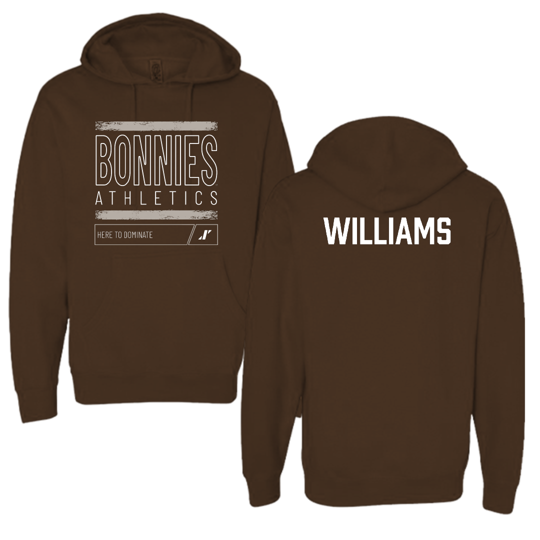St. Bonaventure University Golf Brown Dominate Hoodie - Gabe Williams